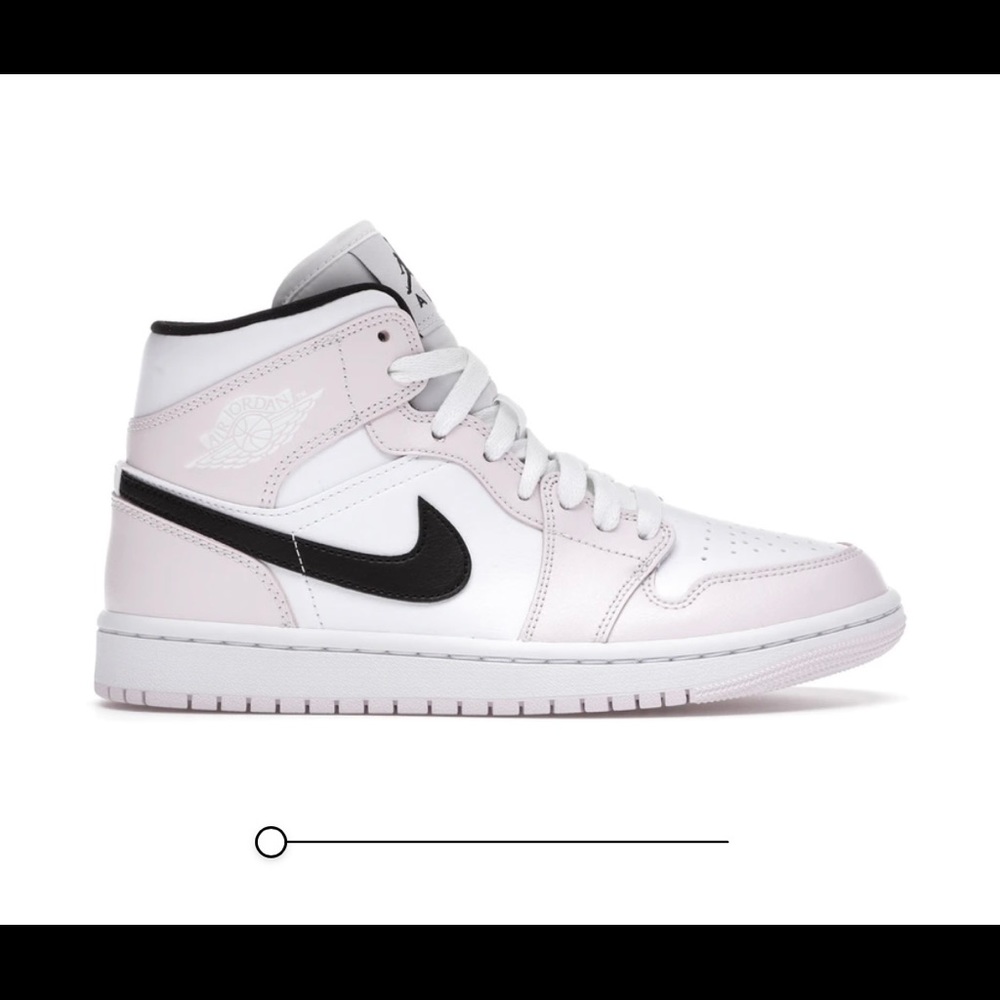 Jordan 1 Mid Barely Rose, size 6 New, authentic
